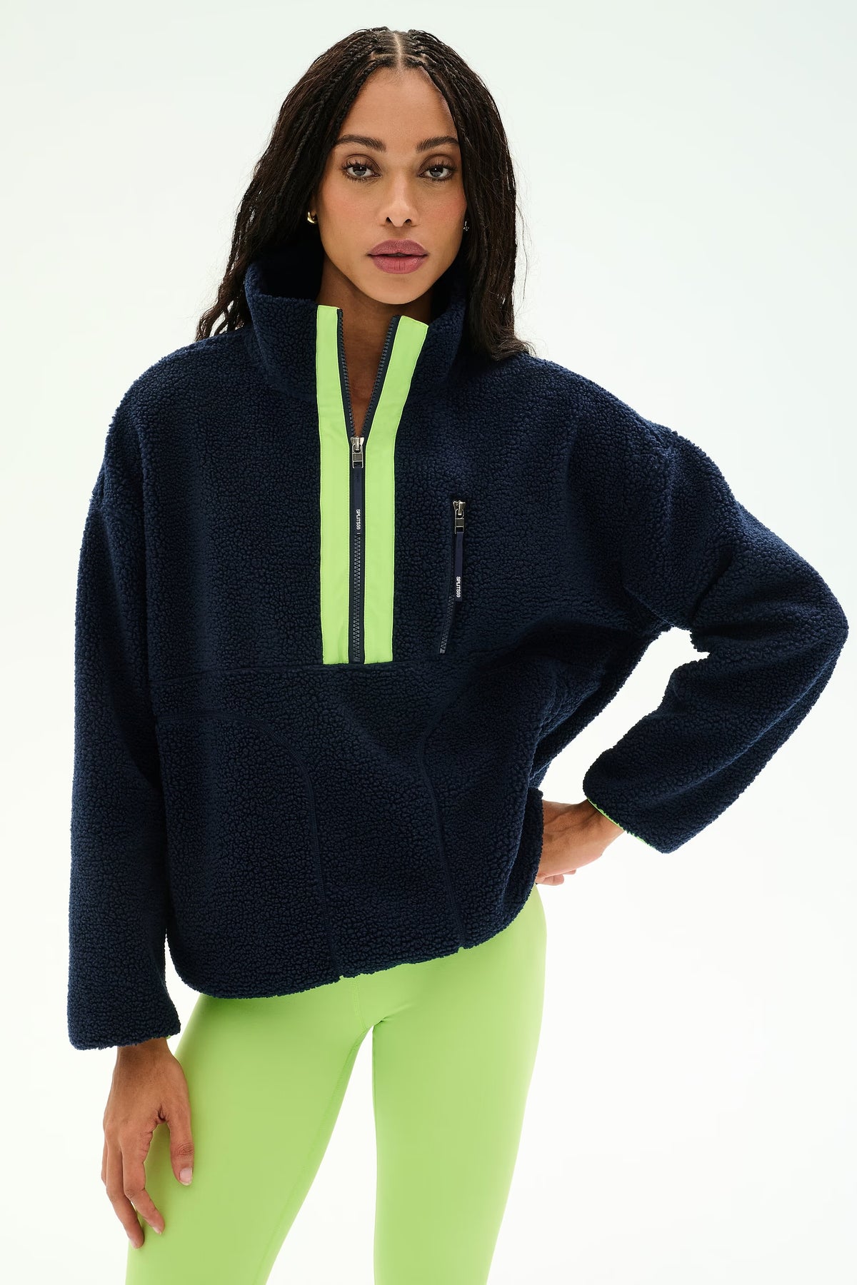 Reese Sherpa Half Zip Pullover